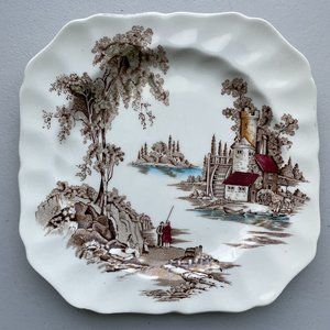 Vintage The Old Mill Johnson Bros Plate England 7 5/8”